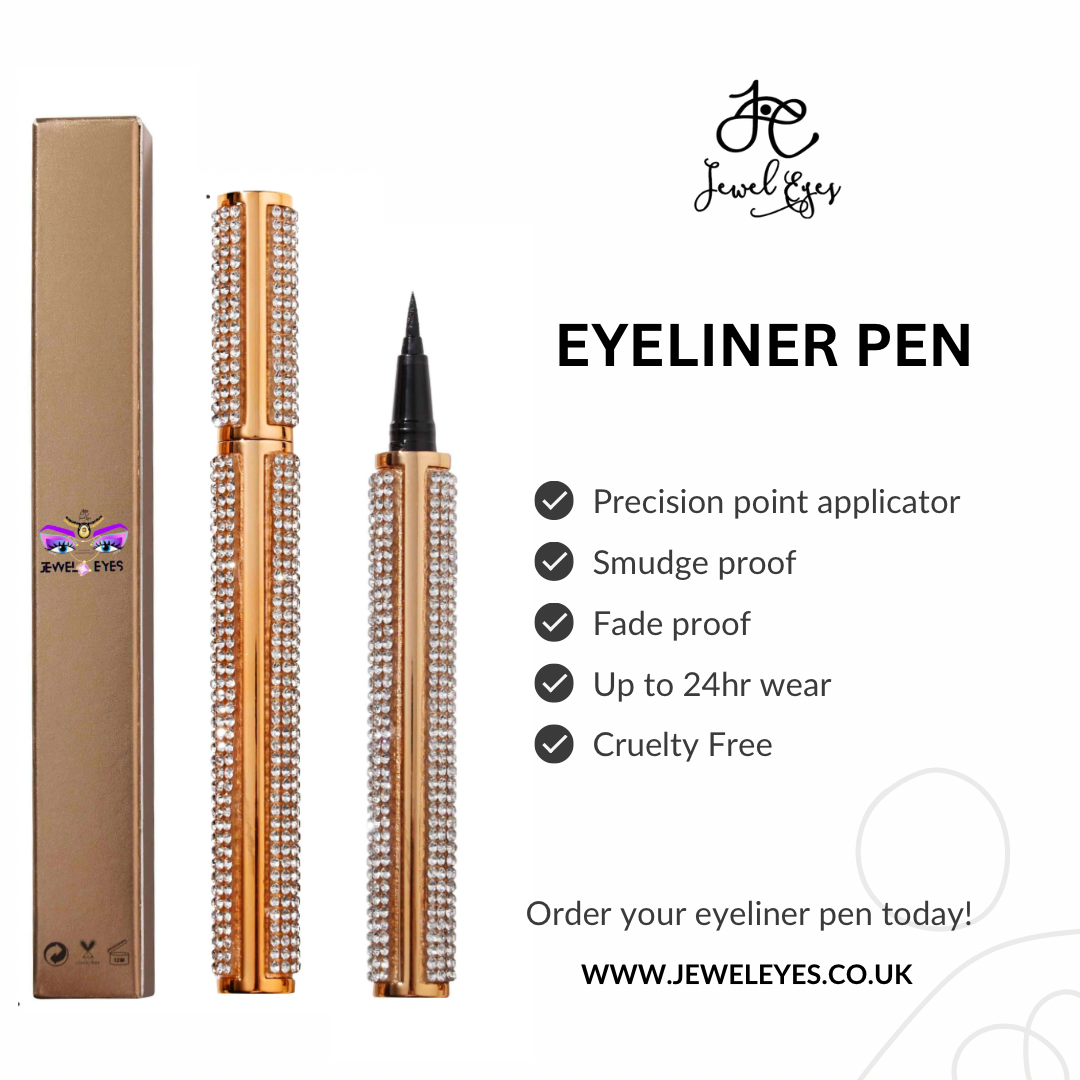 Jewel Eyes Liquid Eyeliner - Black - Free Shipping
