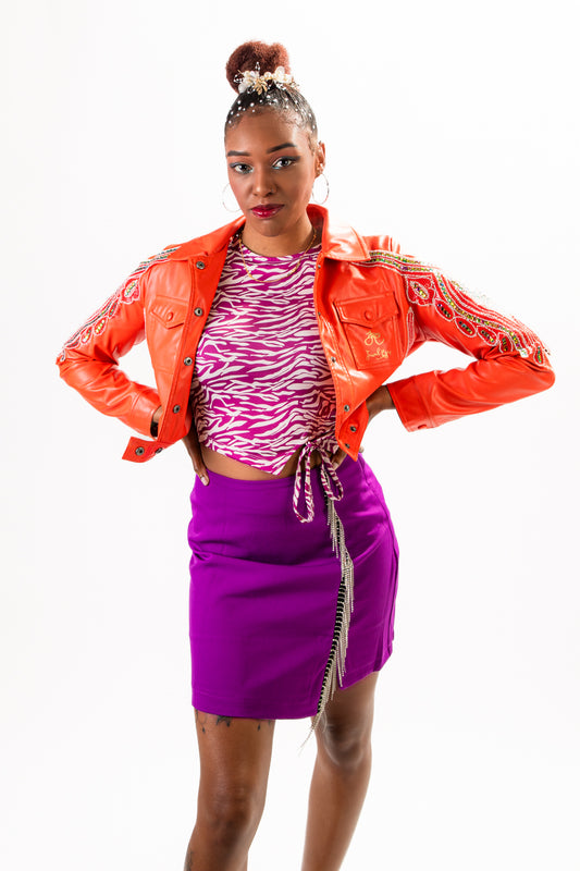 Zaza Mini Skirt - Purple